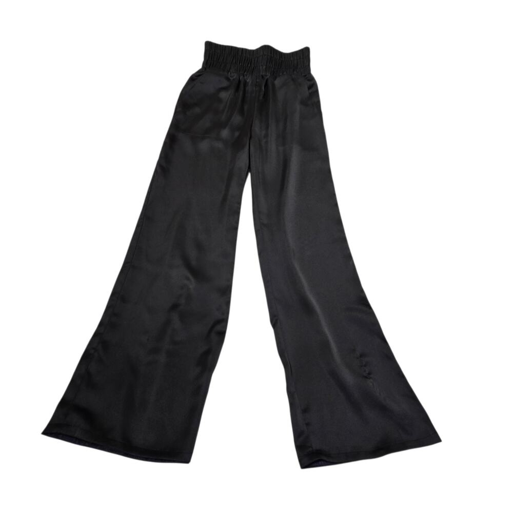 Sincerely Jules Women's Light Weight Wide Leg Black Pants Size Small Pockets